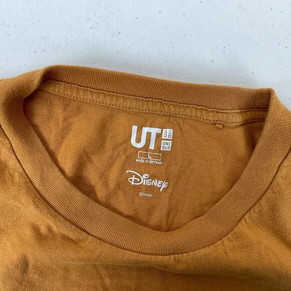 Uniqlo Disney Mickey Mouse Topiary Tree T Shirt Mens Size L Brown - Picture 4 of 4